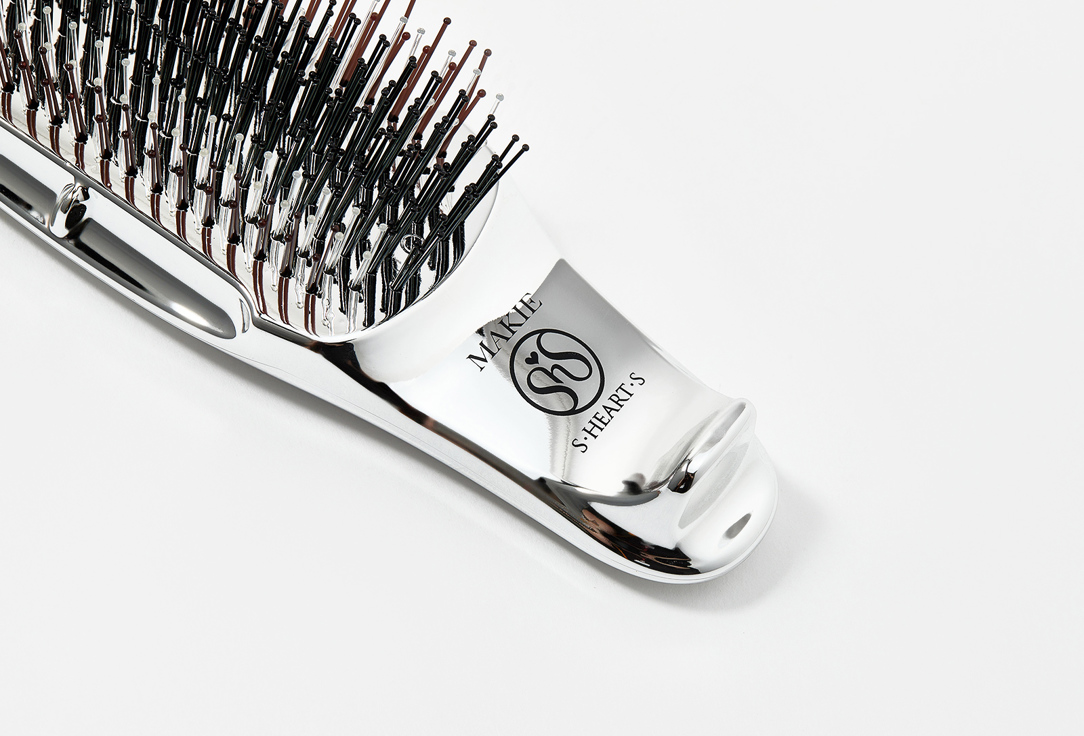 S-Heart-S Scalp Brush Makie Silver