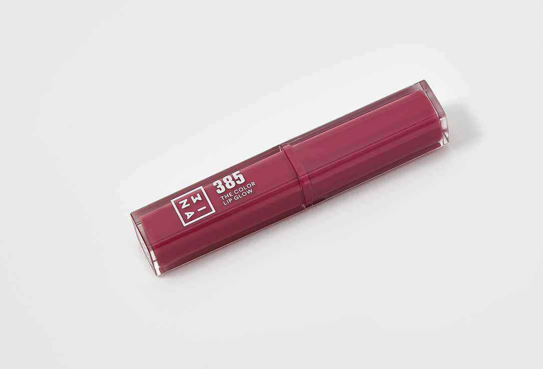 3INA Glowy, Moisturizing lipstick The Color Lip Glow 385, Wild berry pink 1.6 g 3INA Glowy, Moisturizing lipstick The Color Lip Glow