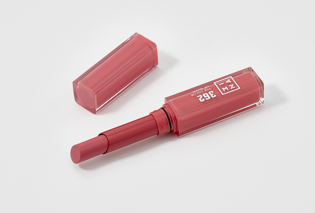 3INA Glowy, Moisturizing lipstick The Color Lip Glow 362, Classic soft pink 1.6 g 3INA Glowy, Moisturizing lipstick The Color Lip Glow