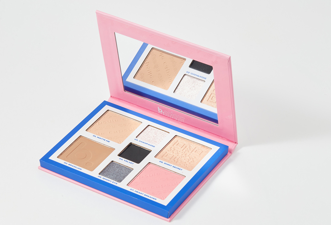 B.COLOUR PROFESSIONAL Contouring Face & Eyes Palette CAPSULE 02, Super power 19.9 g B.COLOUR PROFESSIONAL Contouring Face & Eyes Palette CAPSULE
