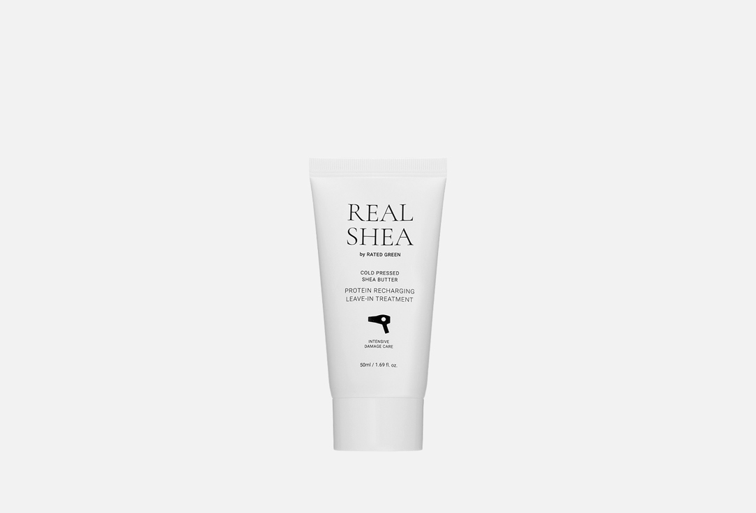 RATED GREEN Восстанавливающий крем для волос с маслом ши Cold Pressed Shea Butter Protein Recharging Leave-in Treatment 50 мл RATED GREEN Восстанавливающий крем для волос с маслом ши Cold Pressed Shea Butter Protein Recharging Leave-in Treatment