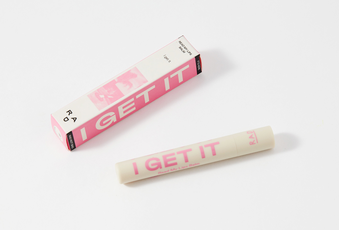 RAD LIPS BALM read my lips balm 001, Bubble pink 0.6 g RAD LIPS BALM read my lips balm