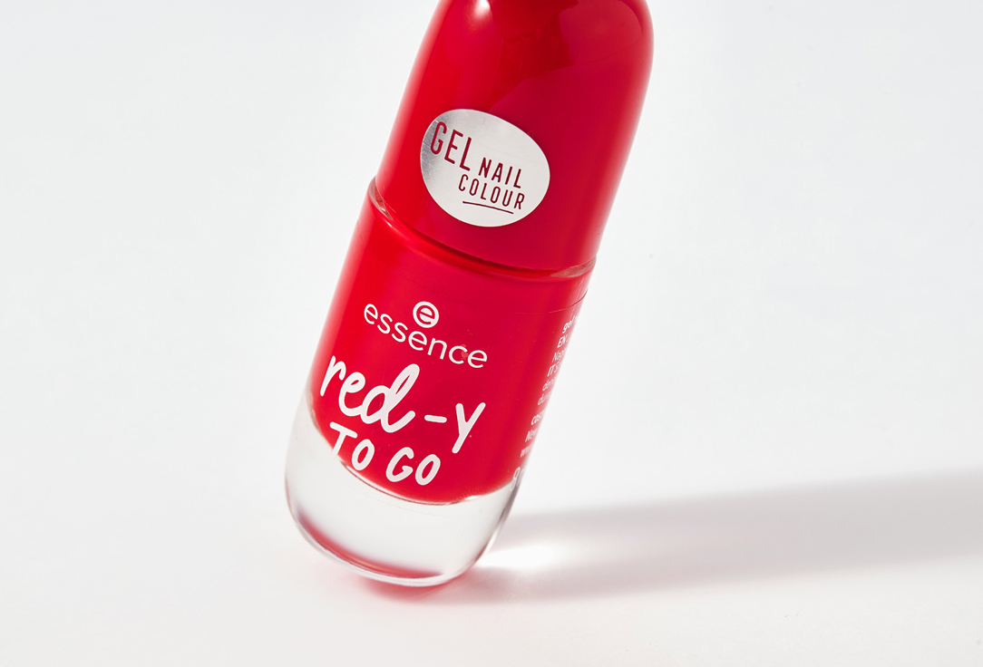 essence Glossy, fast-drying gel-effect nail polish Gel Nail Colour 56, Red-y to go 8 ml essence Glossy, fast-drying gel-effect nail polish Gel Nail Colour