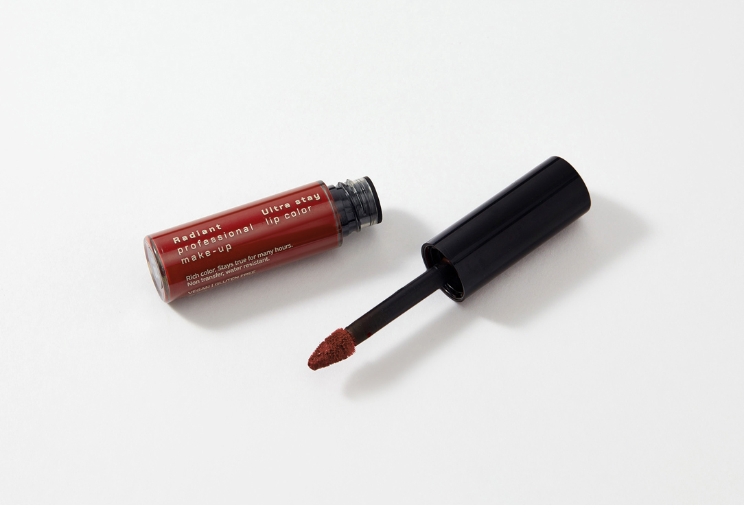 Radiant Professional Make-Up Liquid Long-Lasting Lipstick Ultra Stay Lip Color 10, Ruby 6 ml Radiant Professional Make-Up Liquid Long-Lasting Lipstick Ultra Stay Lip Color