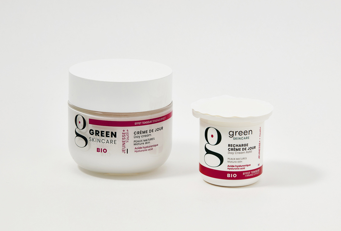 Green Skincare Anti-Aging Face Cream & Refill Youth+ 2 pcs Green Skincare Anti-Aging Face Cream & Refill Youth+