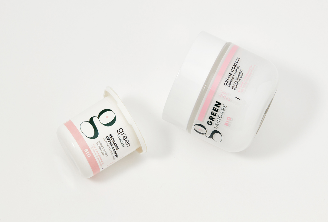 Green Skincare Nourishing Face Cream & Refill for Sensitive Skin Sensi 2 pcs Green Skincare Nourishing Face Cream & Refill for Sensitive Skin Sensi
