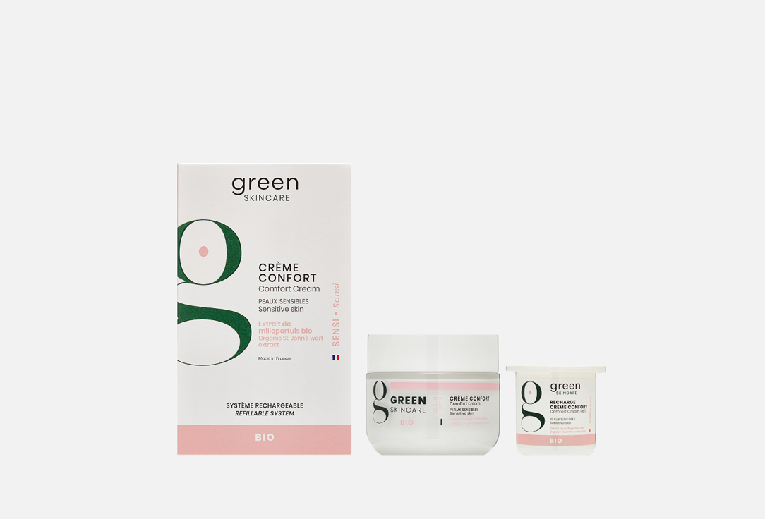 Green Skincare Nourishing Face Cream & Refill for Sensitive Skin Sensi 2 pcs Green Skincare Nourishing Face Cream & Refill for Sensitive Skin Sensi