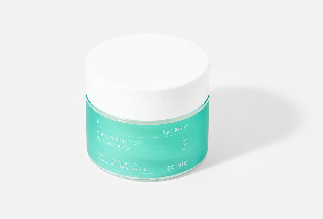 SCINIC Тонер-пэды для сужения пор All day fine pore dual pad pack 30 шт SCINIC Тонер-пэды для сужения пор All day fine pore dual pad pack