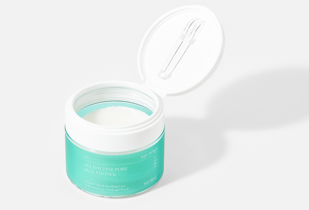 SCINIC Тонер-пэды для сужения пор All day fine pore dual pad pack 30 шт SCINIC Тонер-пэды для сужения пор All day fine pore dual pad pack