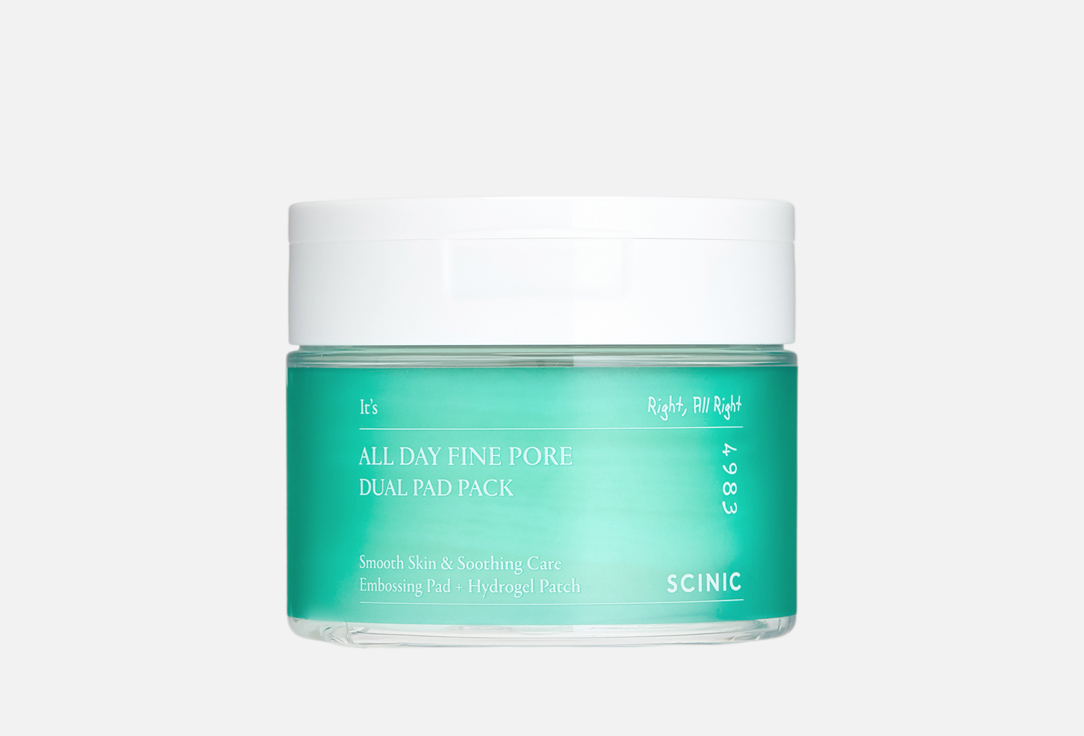 SCINIC Тонер-пэды для сужения пор All day fine pore dual pad pack 30 шт SCINIC Тонер-пэды для сужения пор All day fine pore dual pad pack