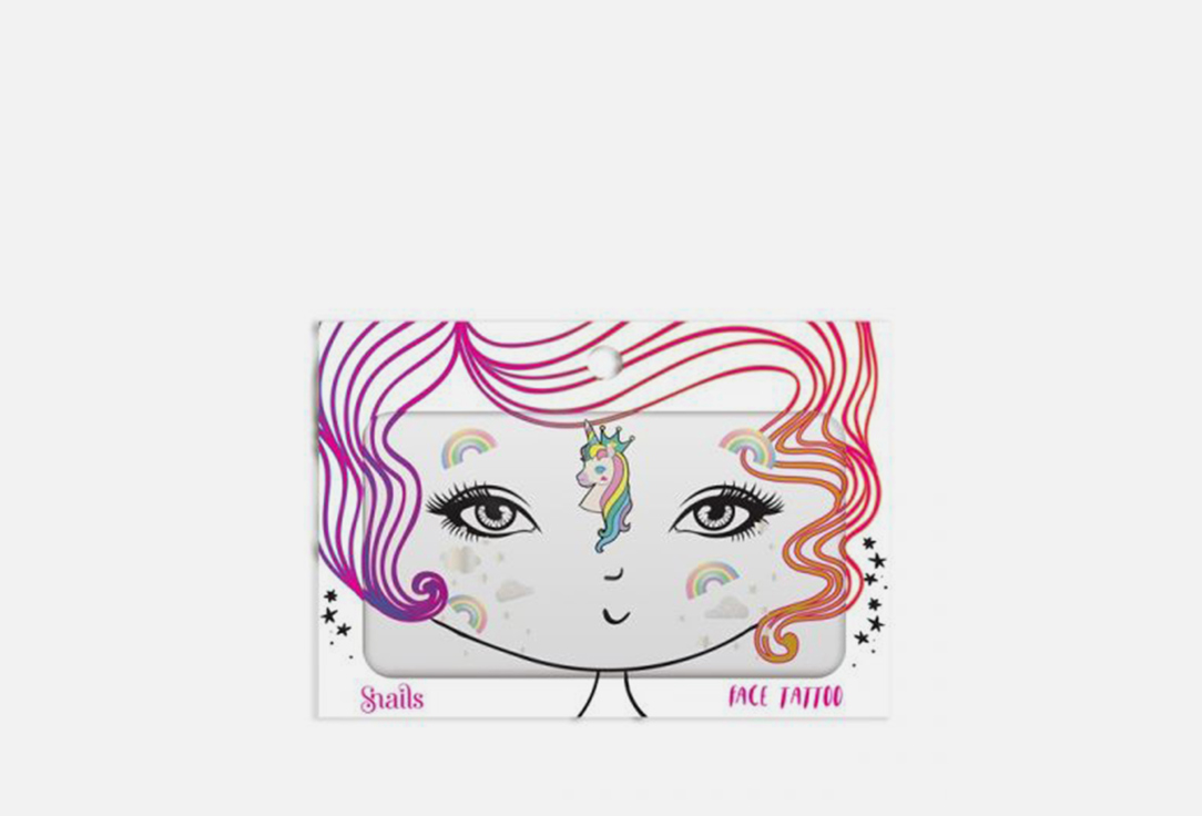 Snails Face Tattoo Unicorn