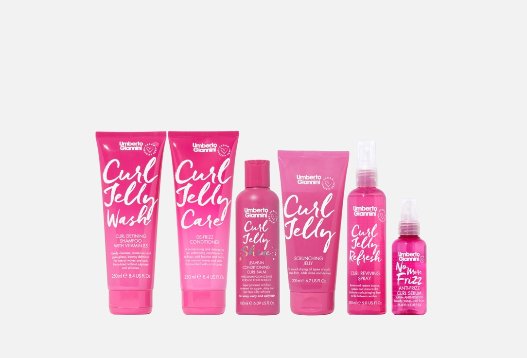 Umberto Giannini Curls Wash & Styling Set Your Best Curls 6 pcs Umberto Giannini Curls Wash & Styling Set Your Best Curls