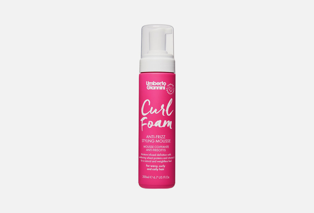 Umberto Giannini Anti-frizz Styling Mousse Curl Foam 200 ml Umberto Giannini Anti-frizz Styling Mousse Curl Foam