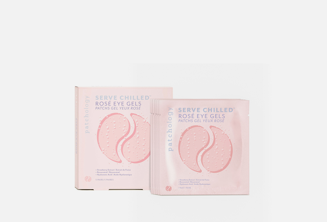 Patchology Eye gel patches Rosé 5 pairs Patchology Eye gel patches Rosé