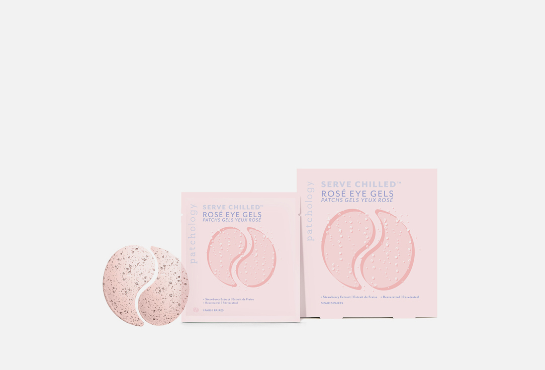 Patchology Eye gel patches Rosé 5 pairs Patchology Eye gel patches Rosé