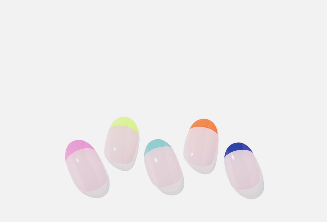 Ohora Nails Nail gel manicure wraps Rainbow French 30 pcs Ohora Nails Nail gel manicure wraps Rainbow French