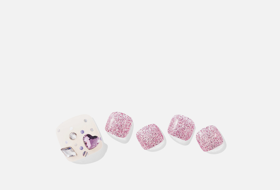 Ohora Nails Nail gel pedicure wraps Heart Beat 32 pcs Ohora Nails Nail gel pedicure wraps Heart Beat
