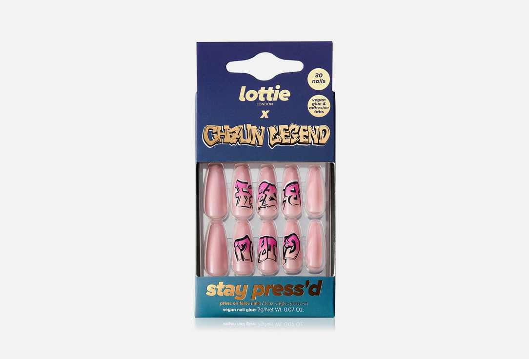 Lottie London False nails x Chaun Legend Stay Press'd Graffiti 30 pcs Lottie London False nails x Chaun Legend Stay Press'd