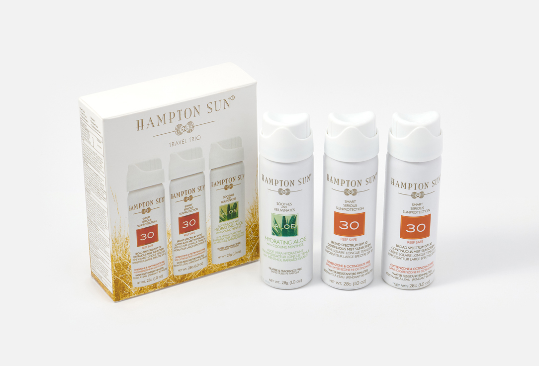 Hampton Sun Sunscreen Mist Kit Travel Trio 3 pcs Hampton Sun Sunscreen Mist Kit Travel Trio