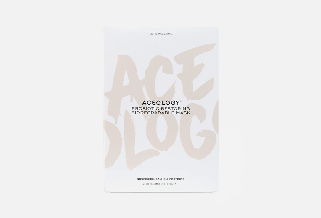 Aceology Soothing Face Masks Probiotic restoring biodegradable