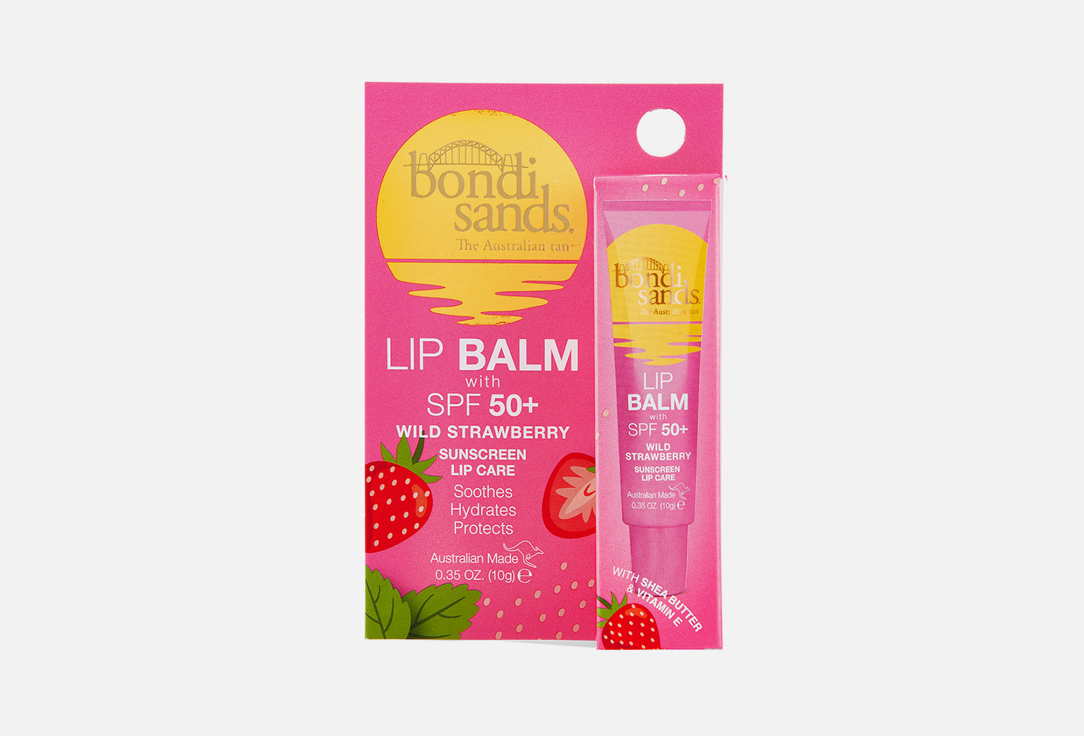 Bondi Sands Nourishing Lip Balm SPF 50+ Sunscreen Lip Care Strawberry 10 g Bondi Sands Nourishing Lip Balm SPF 50+ Sunscreen Lip Care
