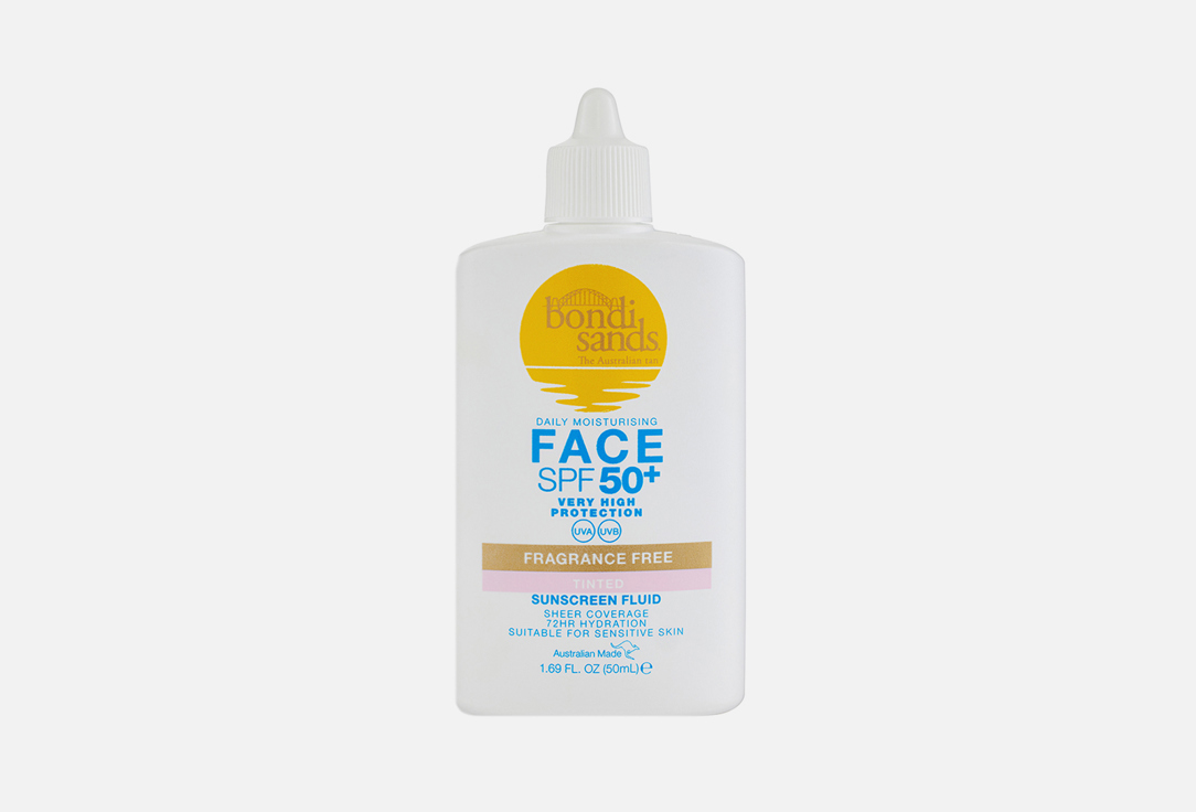 Bondi Sands Tinted Face Fluid SPF 50+ Fragrance Free 50 ml Bondi Sands Tinted Face Fluid SPF 50+ Fragrance Free