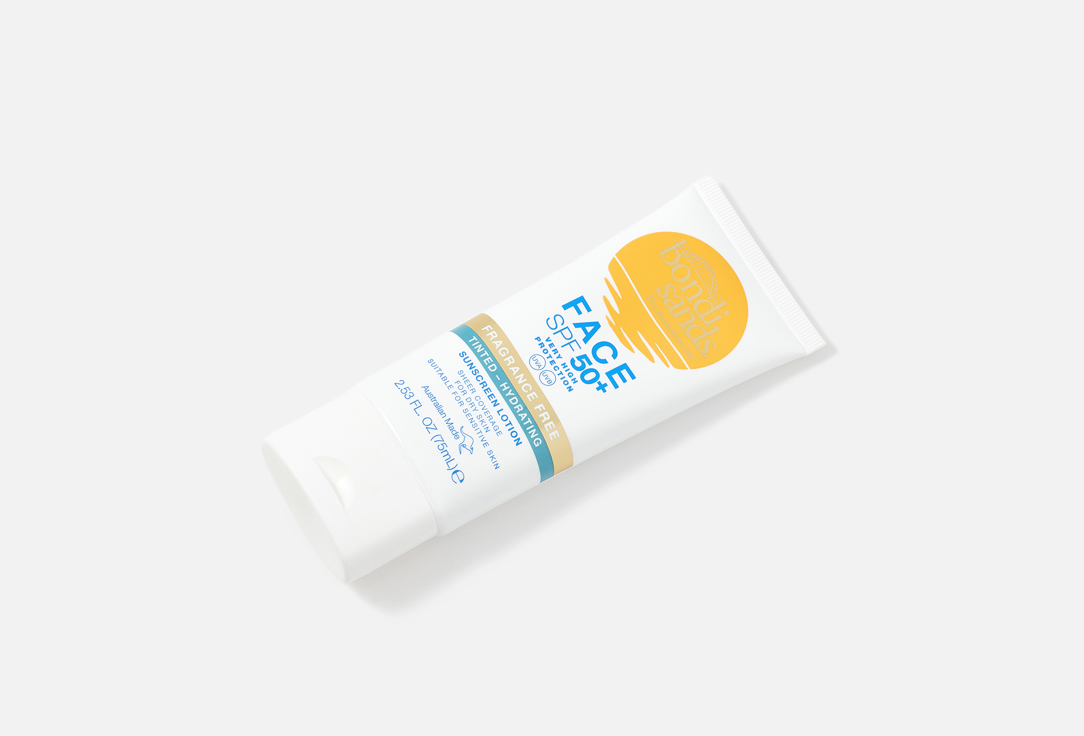 Bondi Sands Face Tinted Lotion SPF50+ Fragrance Free Hydrated 75 ml Bondi Sands Face Tinted Lotion SPF50+ Fragrance Free Hydrated