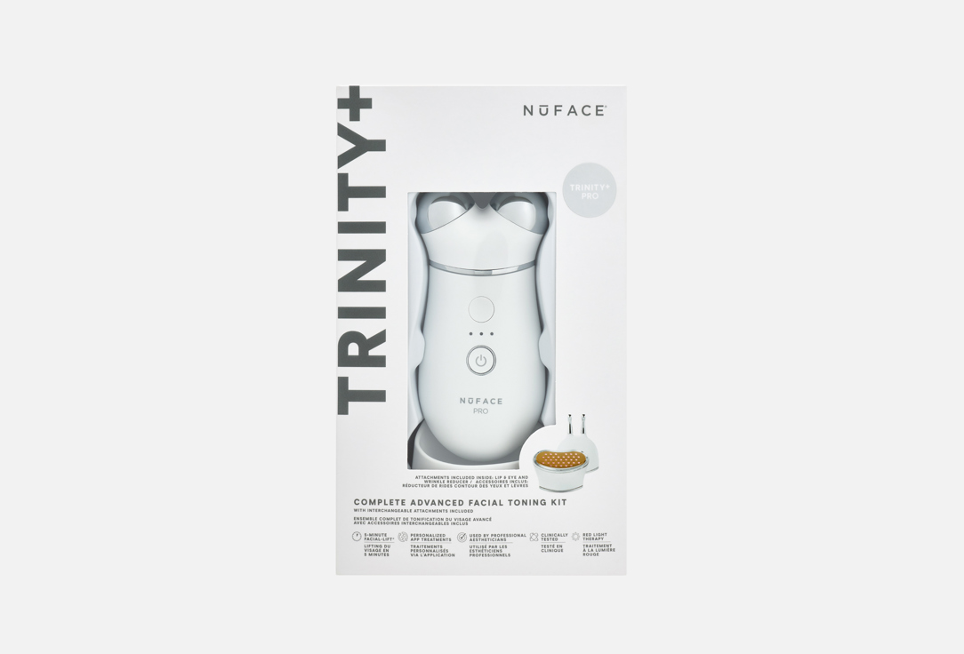 NUFACE Facial Toning Device with Attachments and Activators TRINITY+ PRO Complete Advanced Kit