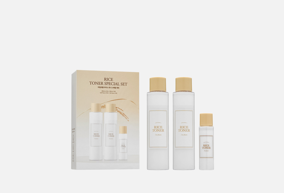 I'M FROM Face toner set RICE TONER SPECIAL SET 3 pcs I'M FROM Face toner set RICE TONER SPECIAL SET
