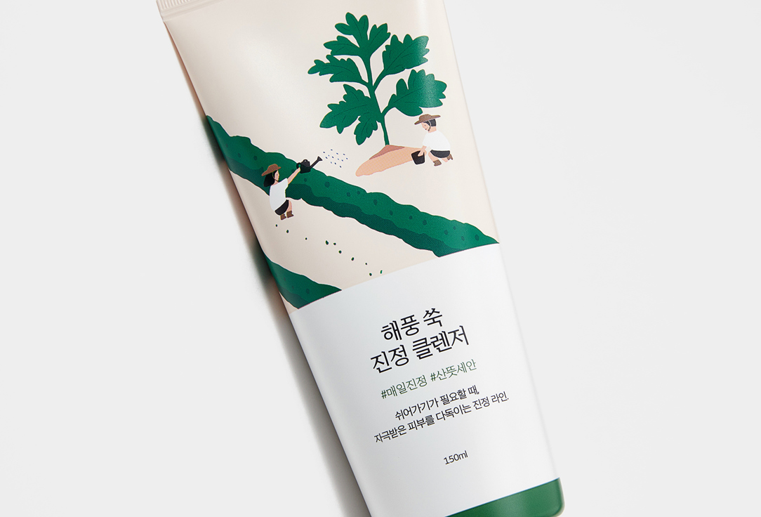 Round Lab Moisturizing Cleansing Face Gel MUGWORT CALMING CLEANSER
