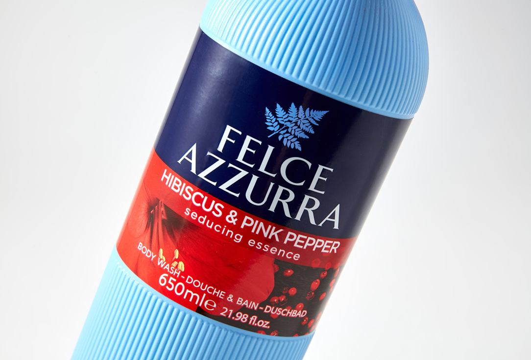 FELCE AZZURRA Moisturizing body cleansing shower gel Hibiscus Pink Pepper Bodywash
