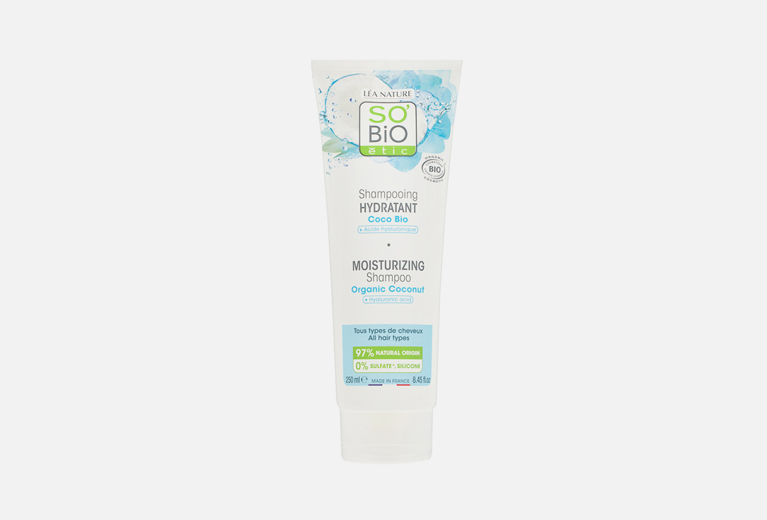 SO BiO etic Moisturizing Shampoo Coconut-Hyaluronic Acid