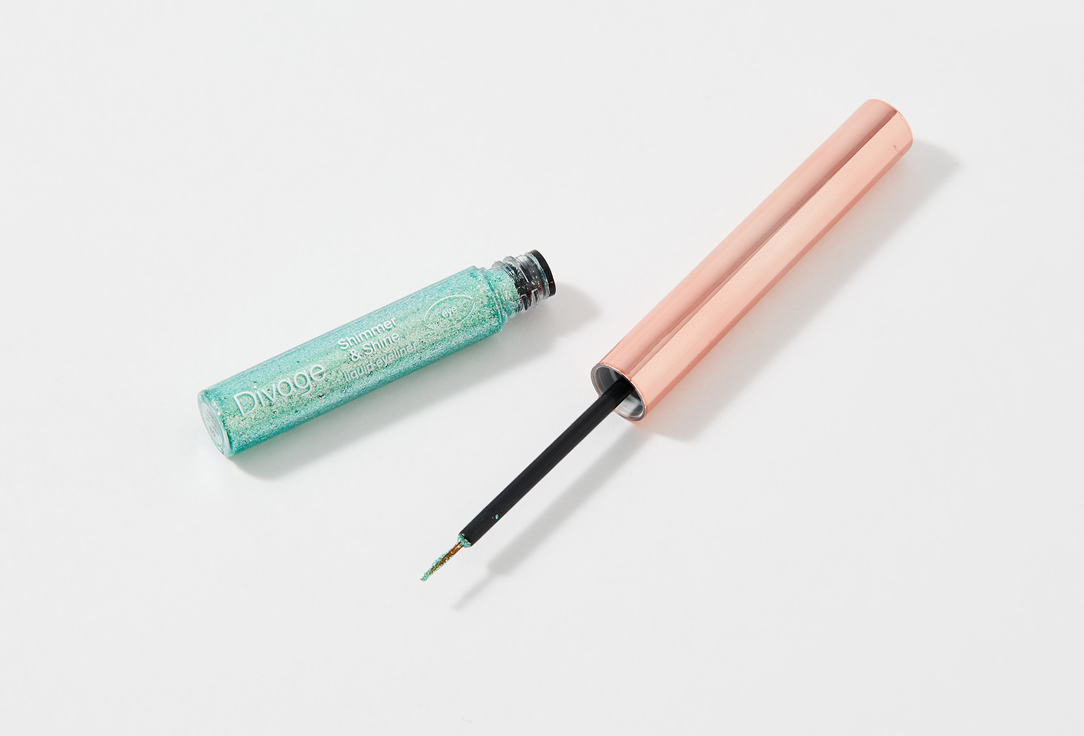 Divage Liquid Eyeliner Shimmer & Shine 03, Green 3 ml Divage Liquid Eyeliner Shimmer & Shine