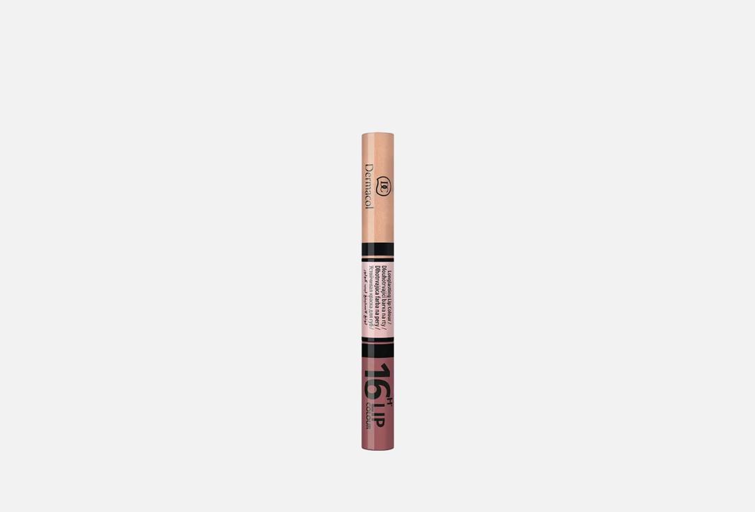 DERMACOL Longwear lipstick & gloss coat 2-in-1 16H Lip colour 33 2 pcs DERMACOL Longwear lipstick & gloss coat 2-in-1 16H Lip colour