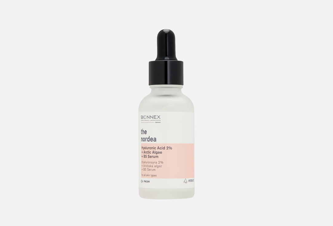 bionnex Face serum HYALURONIC ACID 2% & ARCTIC ALGAE & B5 The nordea 30 ml bionnex Face serum HYALURONIC ACID 2% & ARCTIC ALGAE & B5 The nordea