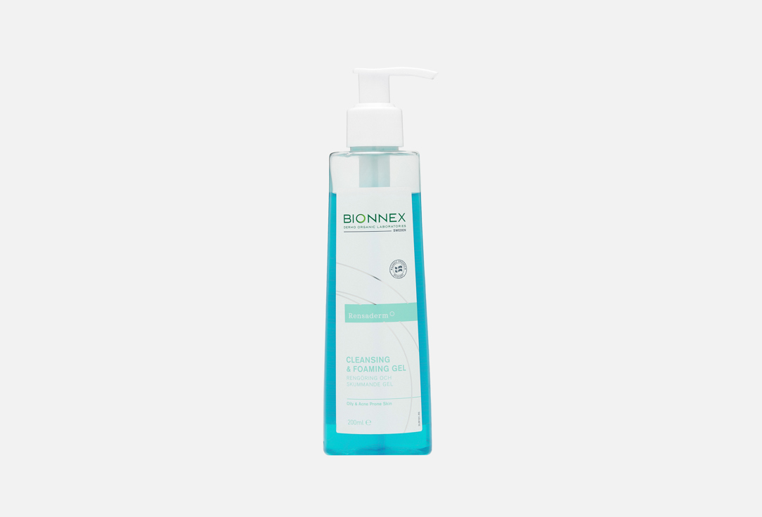 bionnex FOAMING CLEANSING GEL Rensaderm 200 ml bionnex FOAMING CLEANSING GEL Rensaderm