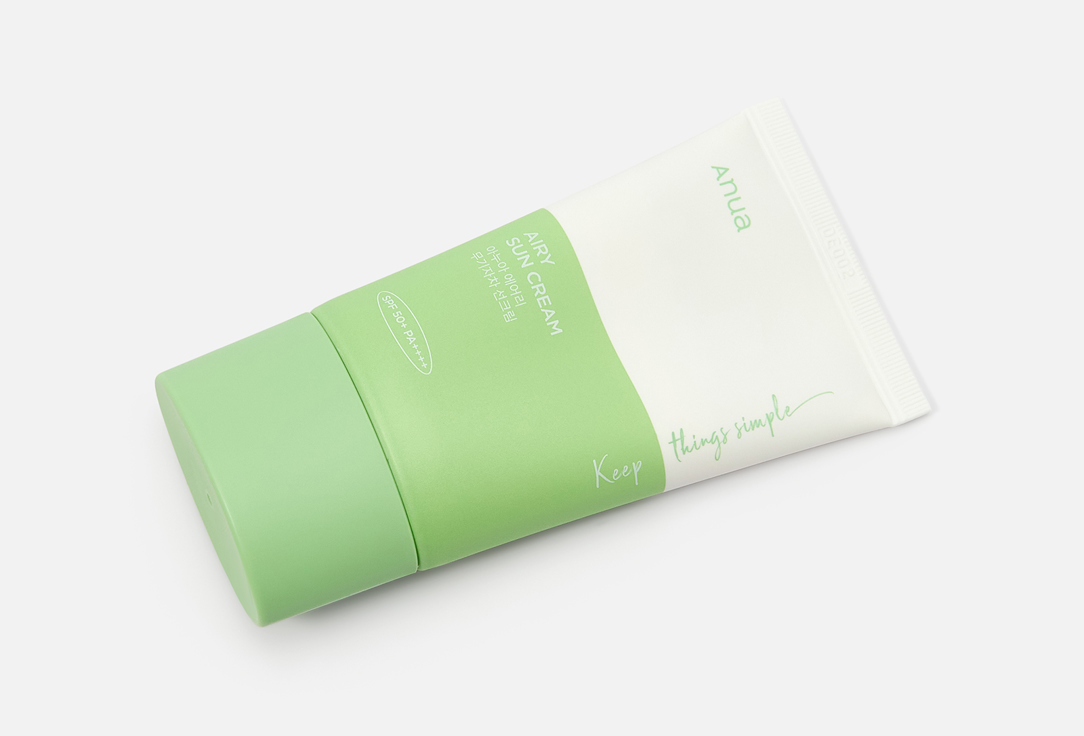 ANUA Suncreen Cream SPF 50+ and PA++++ Airy Sun Cream 50 ml ANUA Suncreen Cream SPF 50+ and PA++++ Airy Sun Cream
