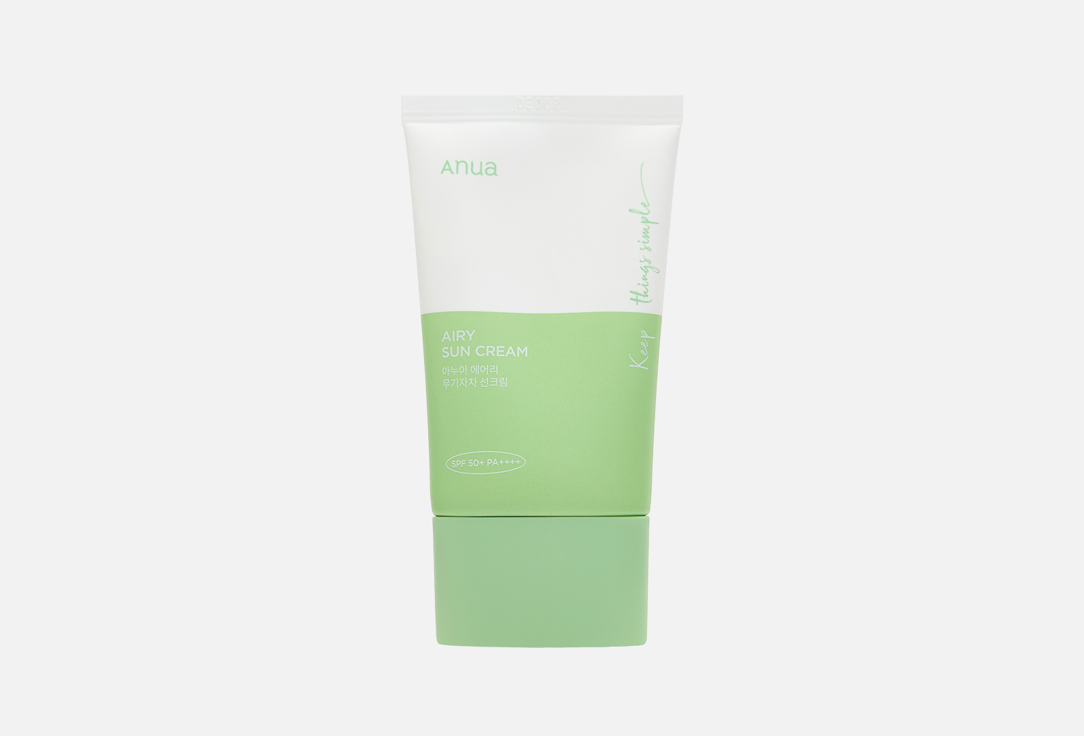 ANUA Suncreen Cream SPF 50+ and PA++++ Airy Sun Cream 50 ml ANUA Suncreen Cream SPF 50+ and PA++++ Airy Sun Cream
