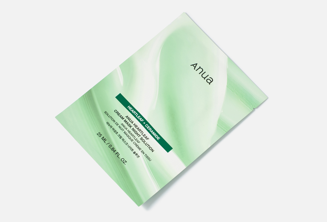 ANUA Barrier-strengthening Face Mask Heartleaf Cream Mask Night Solution 1 pcs ANUA Barrier-strengthening Face Mask Heartleaf Cream Mask Night Solution