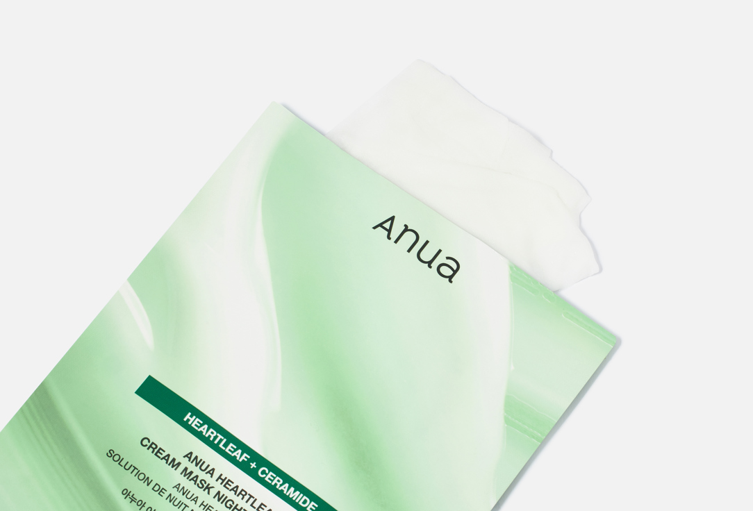 ANUA Barrier-strengthening Face Mask Heartleaf Cream Mask Night Solution 1 pcs ANUA Barrier-strengthening Face Mask Heartleaf Cream Mask Night Solution