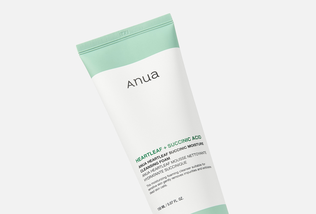 ANUA Soothing Cleansing Foam Heartleaf Succinic Moisture Cleansing Foam 150 ml ANUA Soothing Cleansing Foam Heartleaf Succinic Moisture Cleansing Foam
