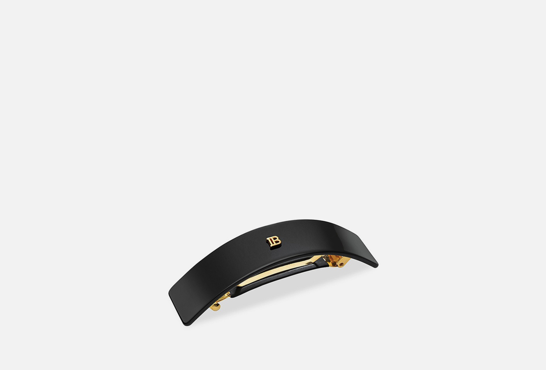 Balmain Paris Wide Hair clip Cellulose Acetate  Black