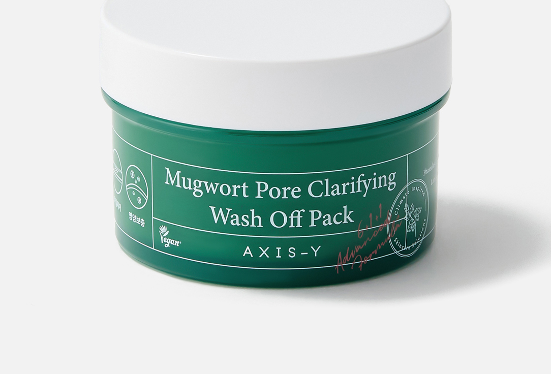 AXIS-Y Очищающая и успокаивающая маска для лица Mugwort Pore Clarifying Wash Off Pack