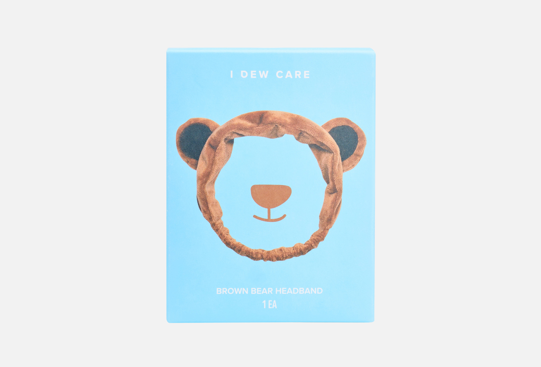 I DEW CARE Headband Brown Bear