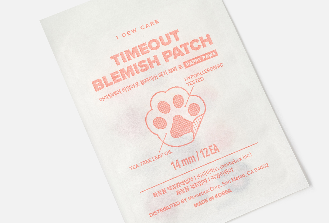 I DEW CARE Bleamish Spot Patches Happy Paws