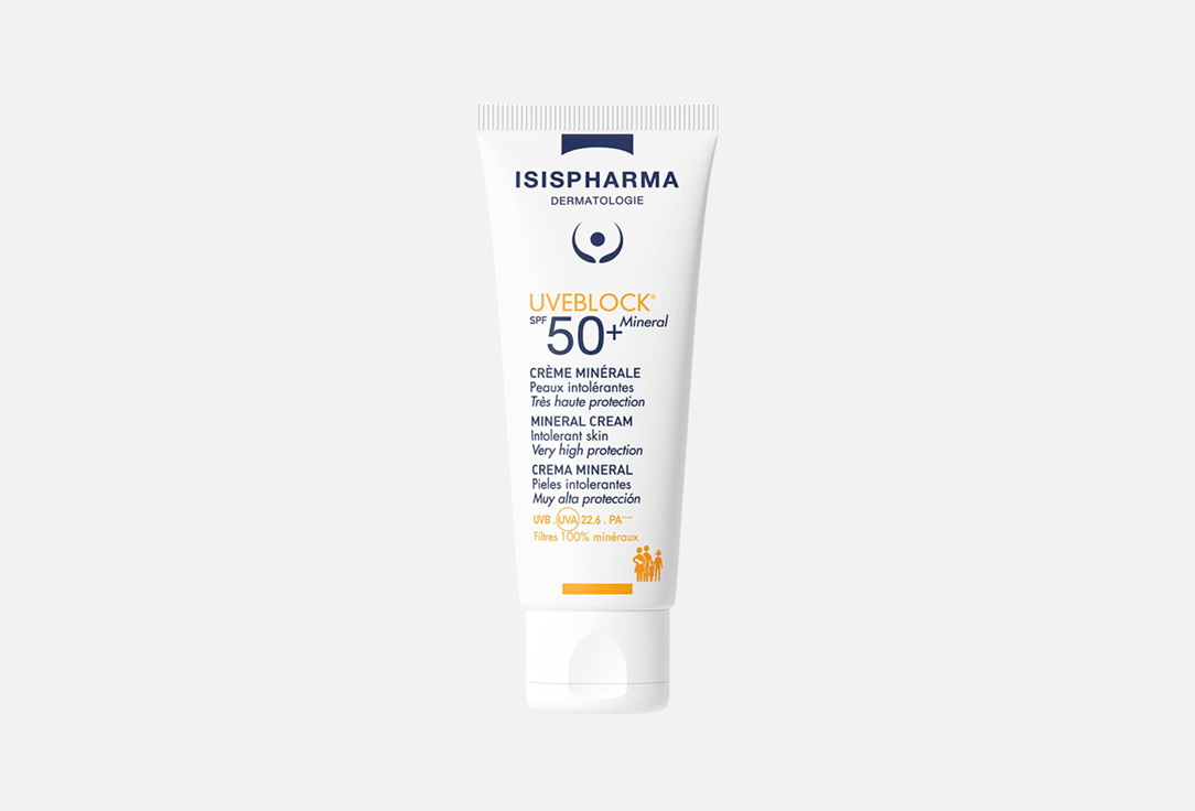 ISISPHARMA DERMATOLOGIE Sunscreen cream SPF50+ UVEBLOCK Mineral Cream