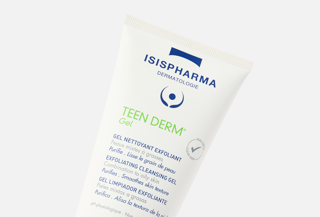 ISISPHARMA DERMATOLOGIE Exfoliating cleansing gel TEEN DERM Gel
