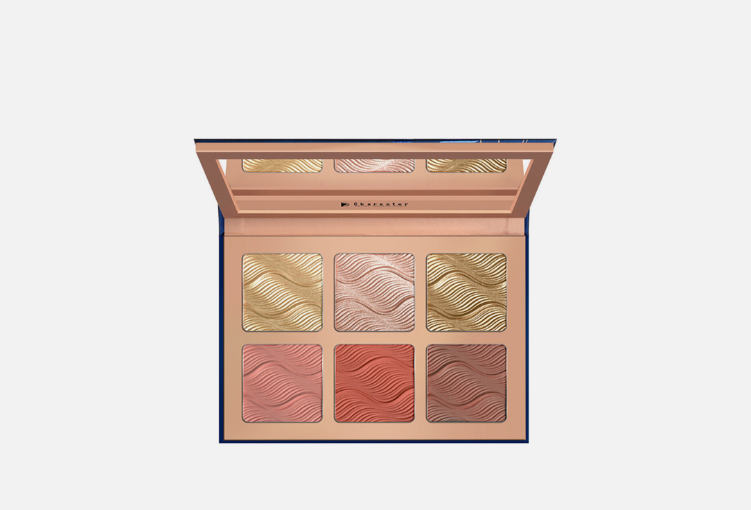 Character Highlighter & blush palette Glow 3 48 g Character Highlighter & blush palette Glow