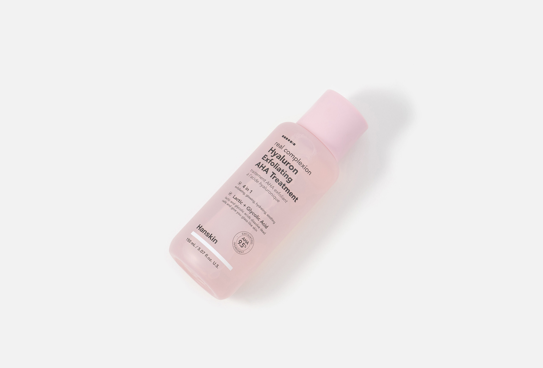 Hanskin Smoothing & Softening Toner Hyaluron Exfoliating AHA Treatment