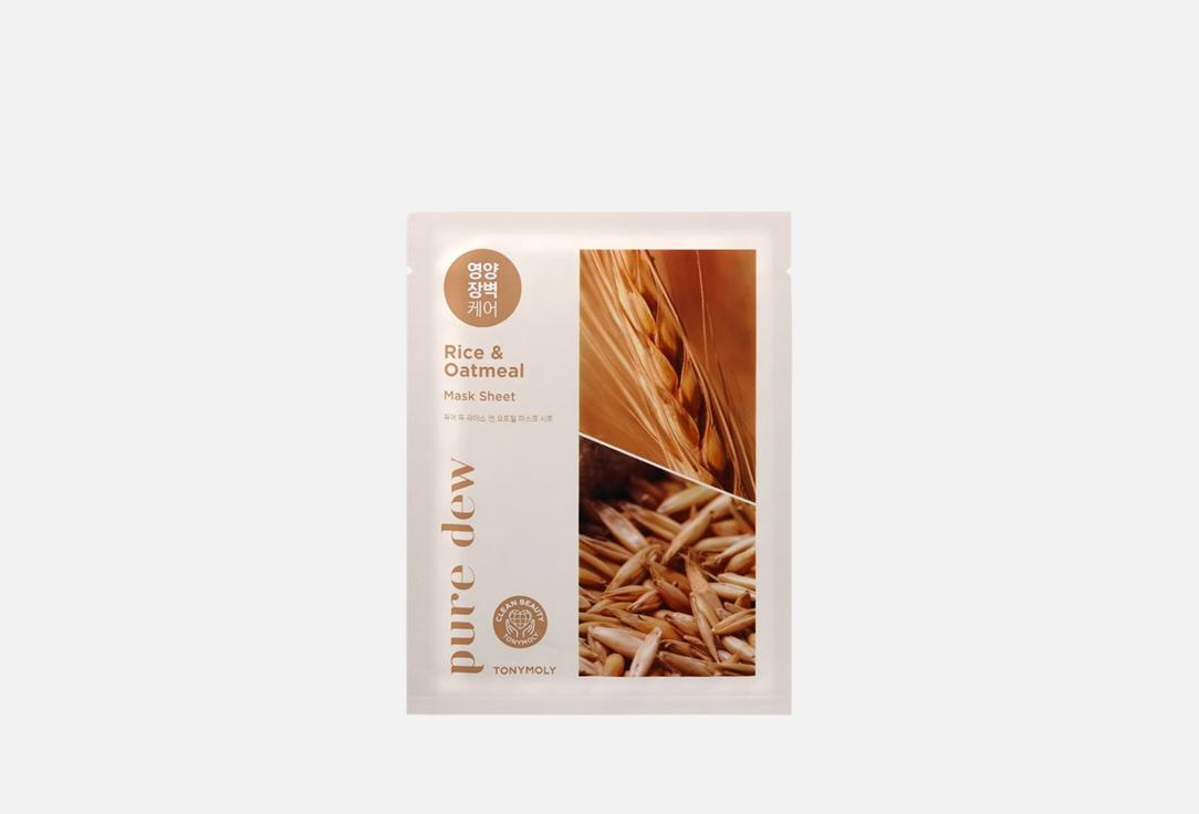 Tony Moly Nourishing sheet mask Pure Dew Oatmeal Almond Nutrition